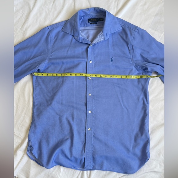 Polo by Ralph Lauren Men's easy care Blue Shirt size 34/35 - Picture 6 of 8